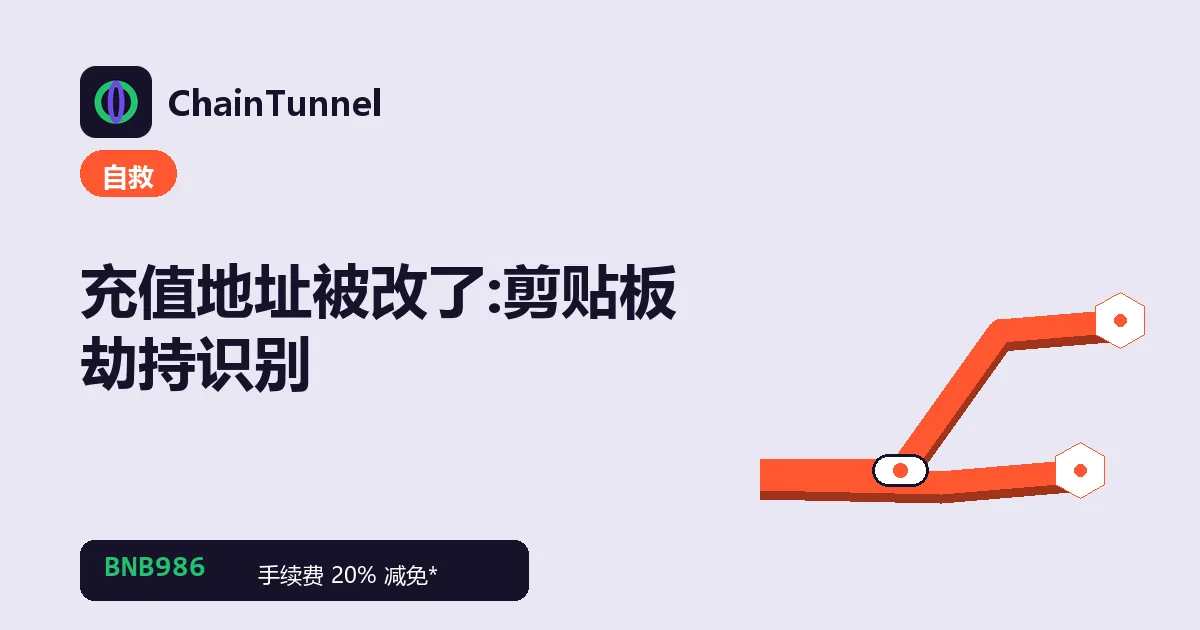 剪贴板劫持示意:复制的钱包地址在粘贴瞬间被恶意软件替换