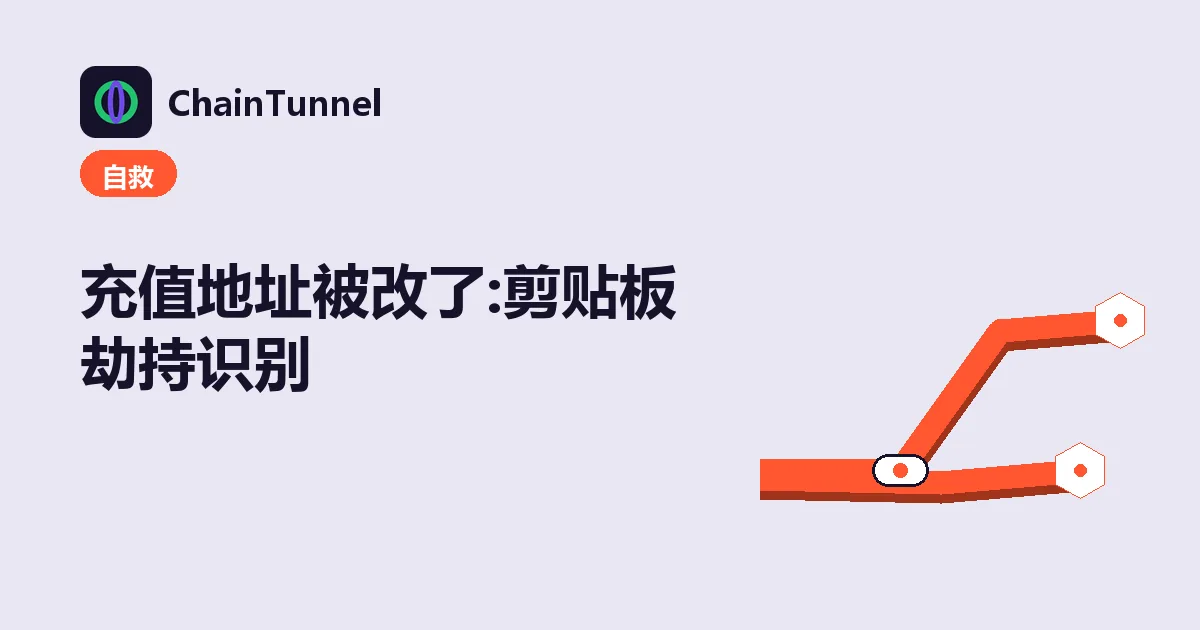 剪贴板劫持示意:复制的钱包地址在粘贴瞬间被恶意软件替换