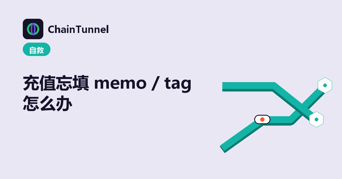 共享充值地址靠 memo / tag 区分账户:XRP、XLM、ATOM 等币种忘填的找回路径