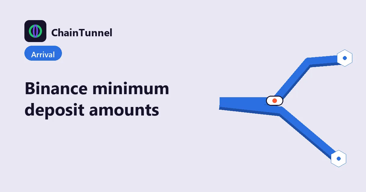 Binance minimum deposits: the floor differs by network, and anything below it may not be credited