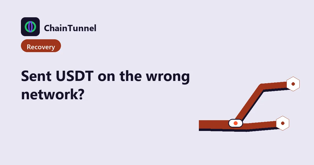 The wrong-chain USDT recovery decision: three forks — same-address cross-chain import, an exchange appeal, or a dead contract