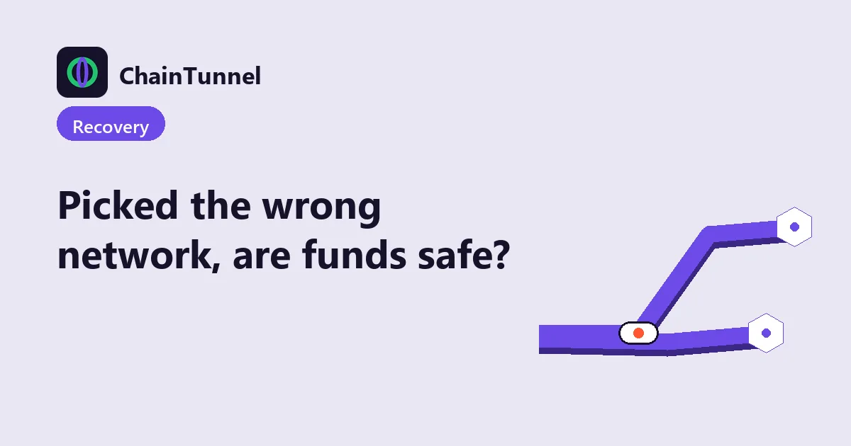 Three places funds can land after a wrong-network withdrawal: an address you control, an exchange address, a contract address